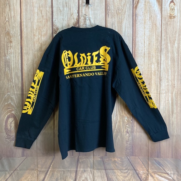 💙Oldies San Fernando Valley Car Club Black Long Sleeve Tee Size 2X - Picture 3 of 9